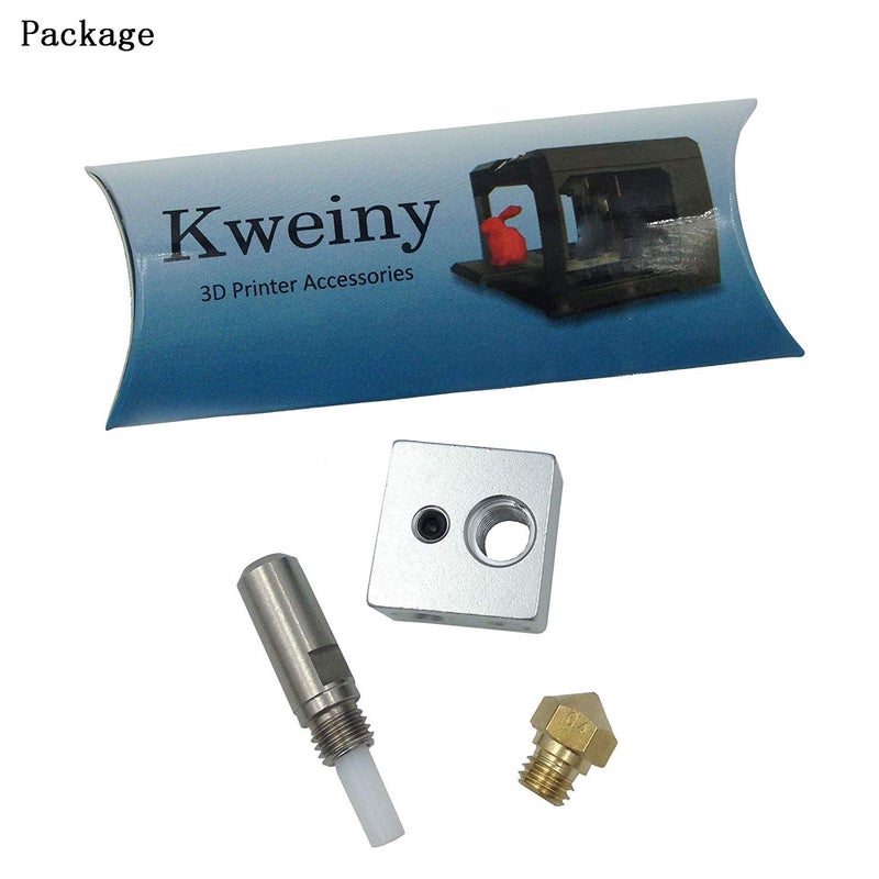 kweiny MK10 Hotend Kit for 3D Printer Fit with M3 and M4 Thermistor - Image 2